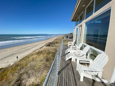 Modern, oceanfront, views, beach for miles!