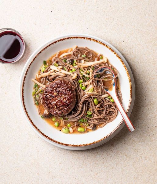 Photo of Seared Beef Patty & Silken Miso Broth