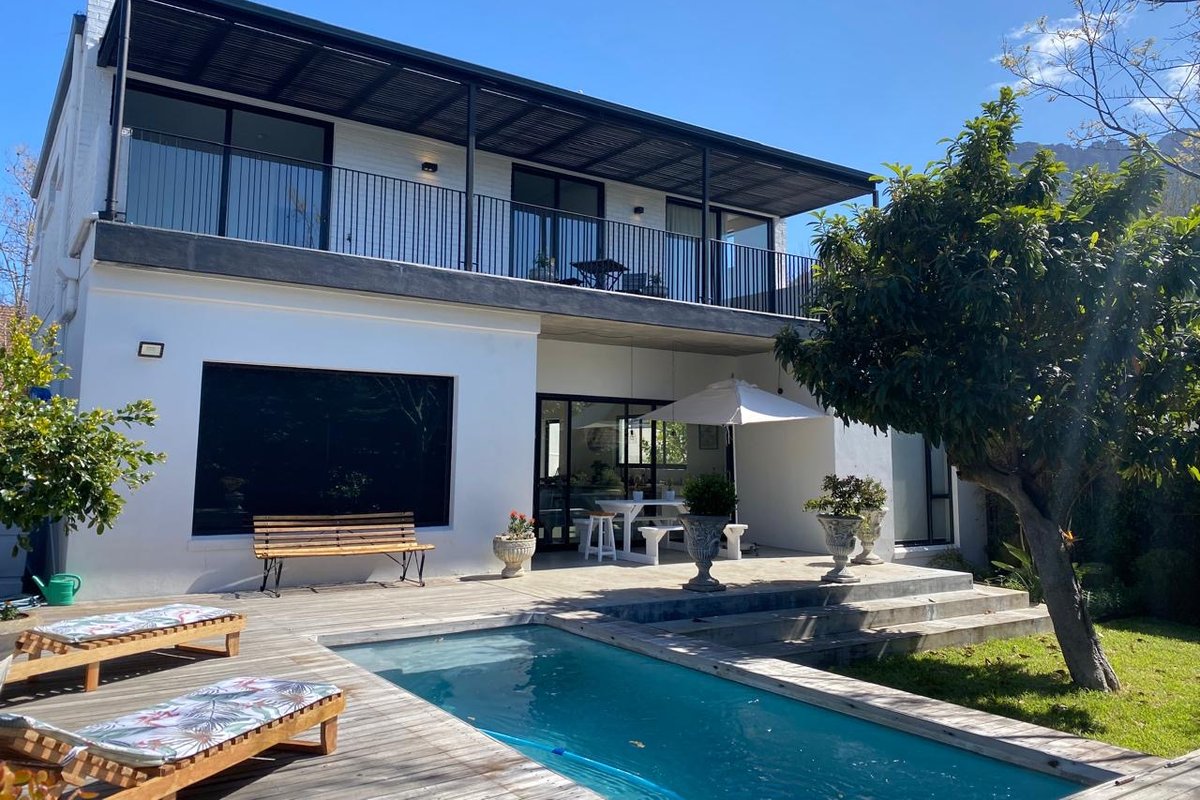 Stunning home with pool and view of Table Mountain