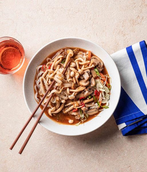 Photo of Saucy Miso Mushrooms & Noodles