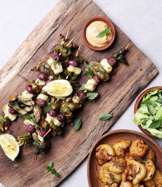 Photo of HALLOUMI & WATERBLOMMETJIE SOSATIES