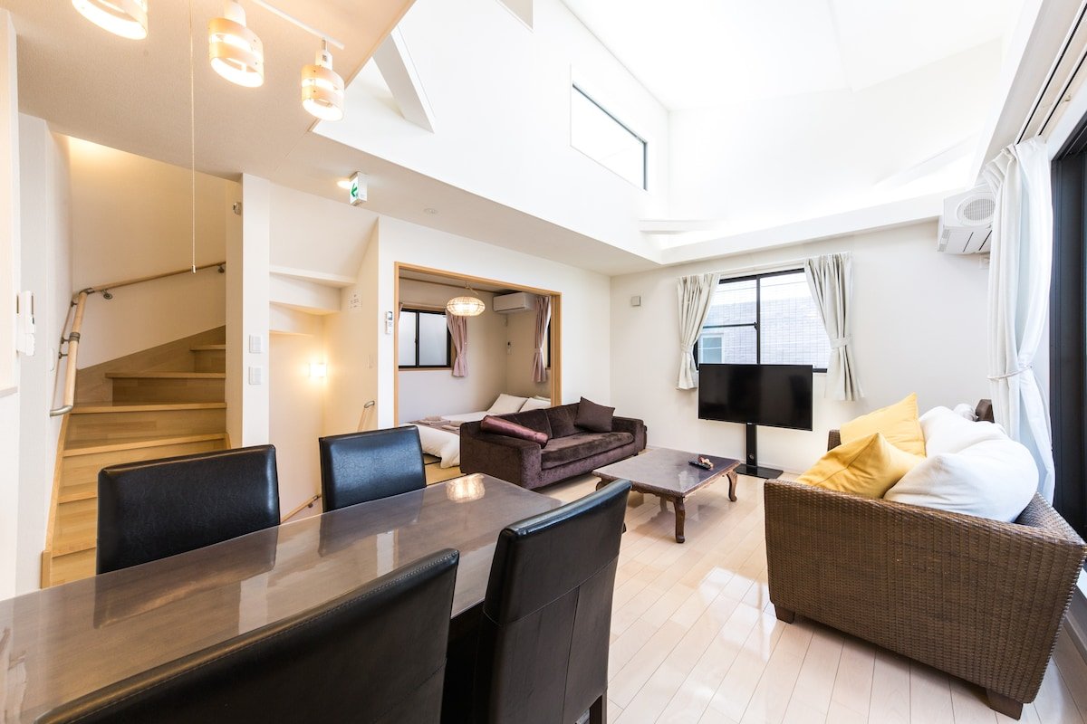 Atrium,8min Skytree & Sta. 4BR 96㎡ CarPark/JP yard gallery image 5