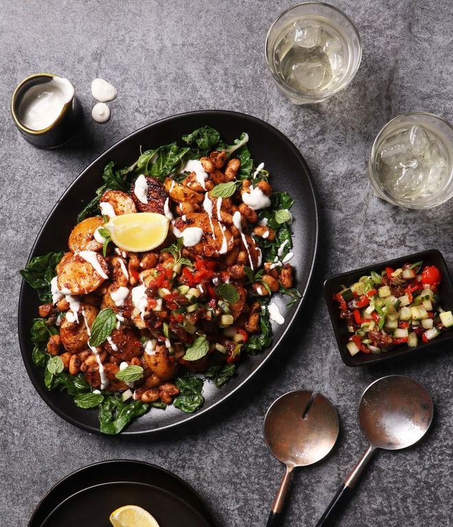 Photo of Cosy Harissa Potato & Crispy Beans