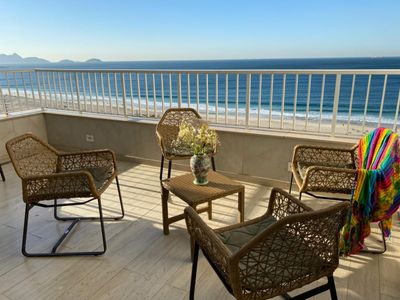 rooftop terrace facing the sea copacabana