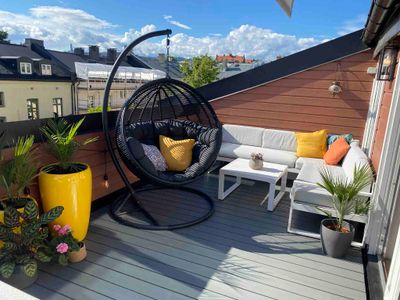 Stylish Grünerløkka penthouse with rooftop terrace