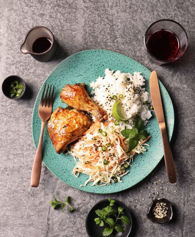 Photo of Teriyaki Chicken & Tahini Coleslaw