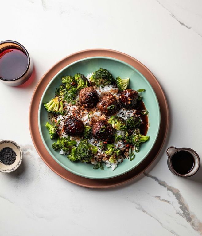 Photo of Honey-soy Beef Meatballs