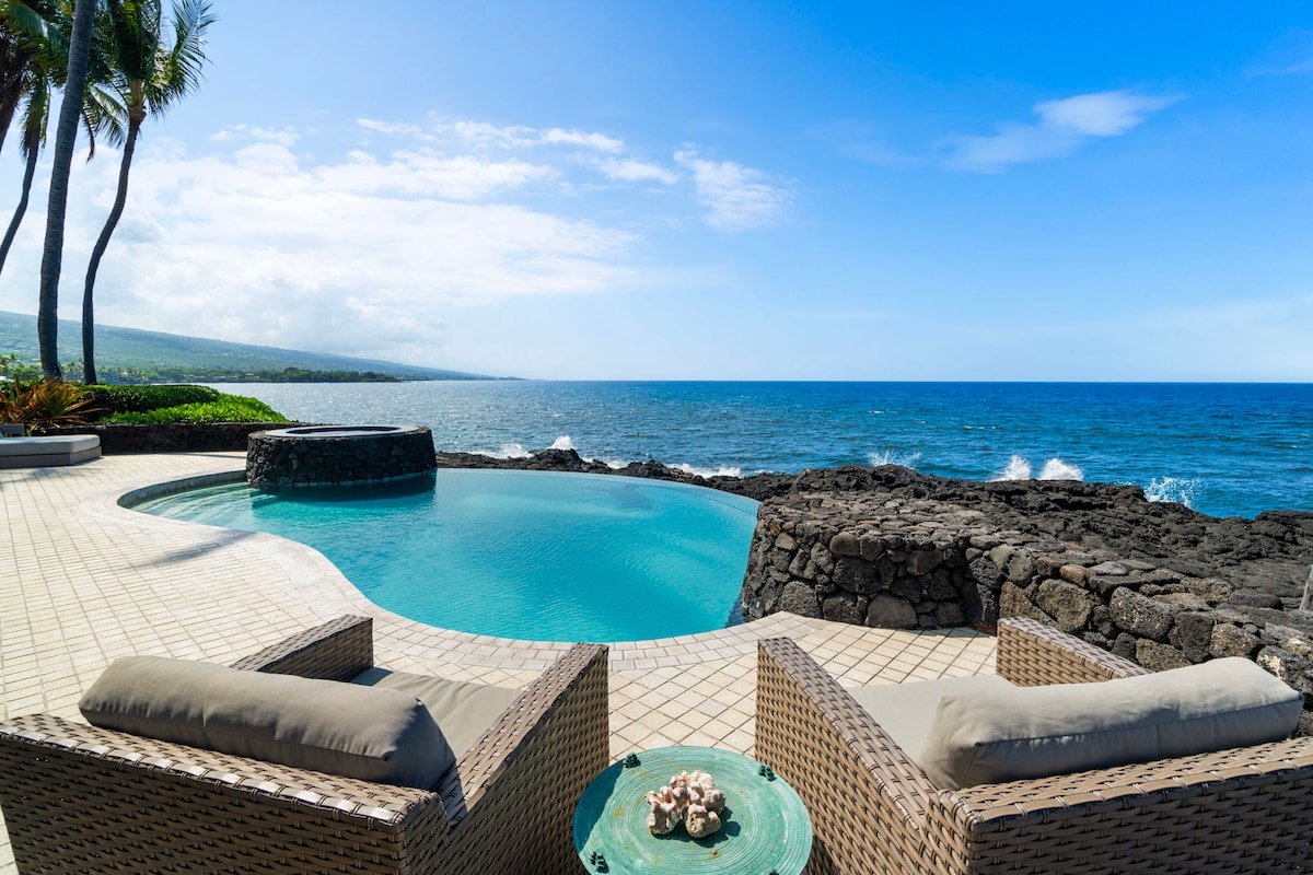 Ali’i Point #9: Lux Oceanfront w/ Heated Pool, AC gallery image 2