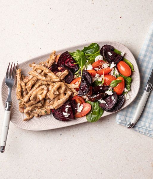 Photo of Chermoula Beef Strips & Beet Salad