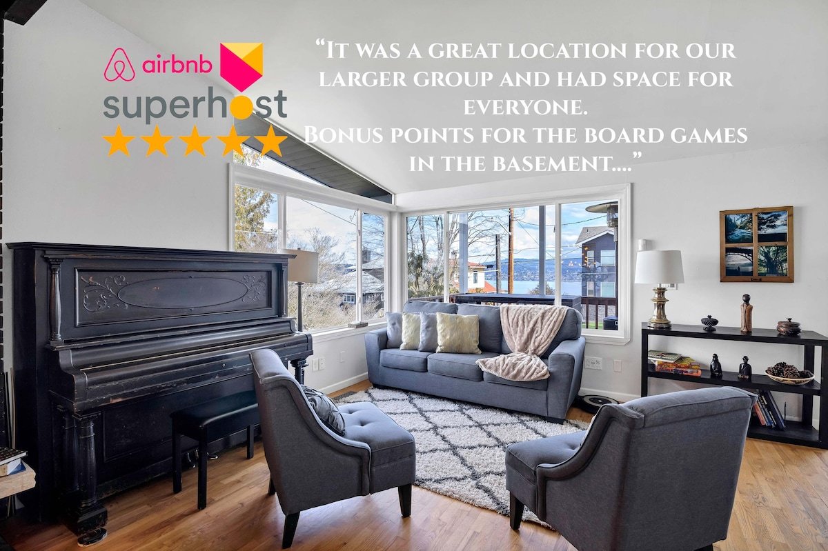 Quiet Lake WA View | Sleeps 16+ | 15 Min>DT & SEA gallery image 3