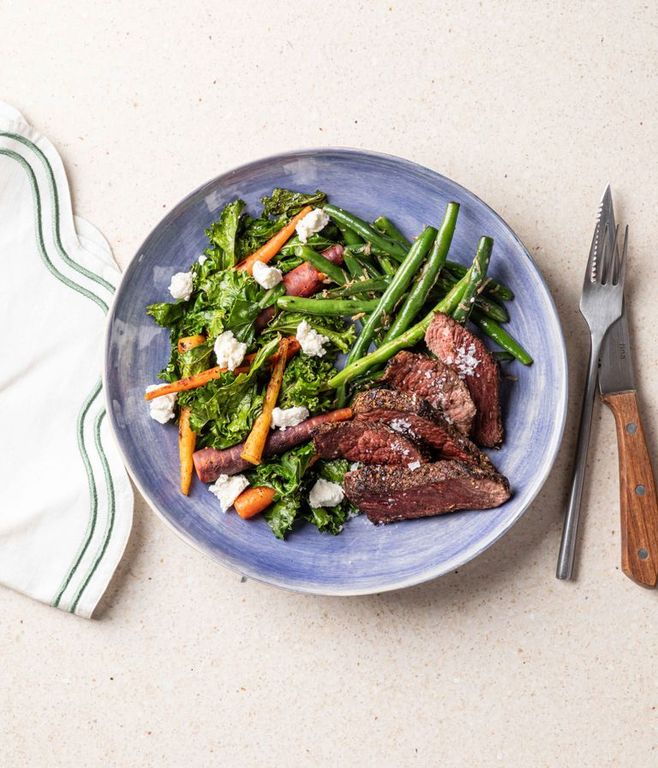 Photo of Ostrich & Garlicky Green Beans
