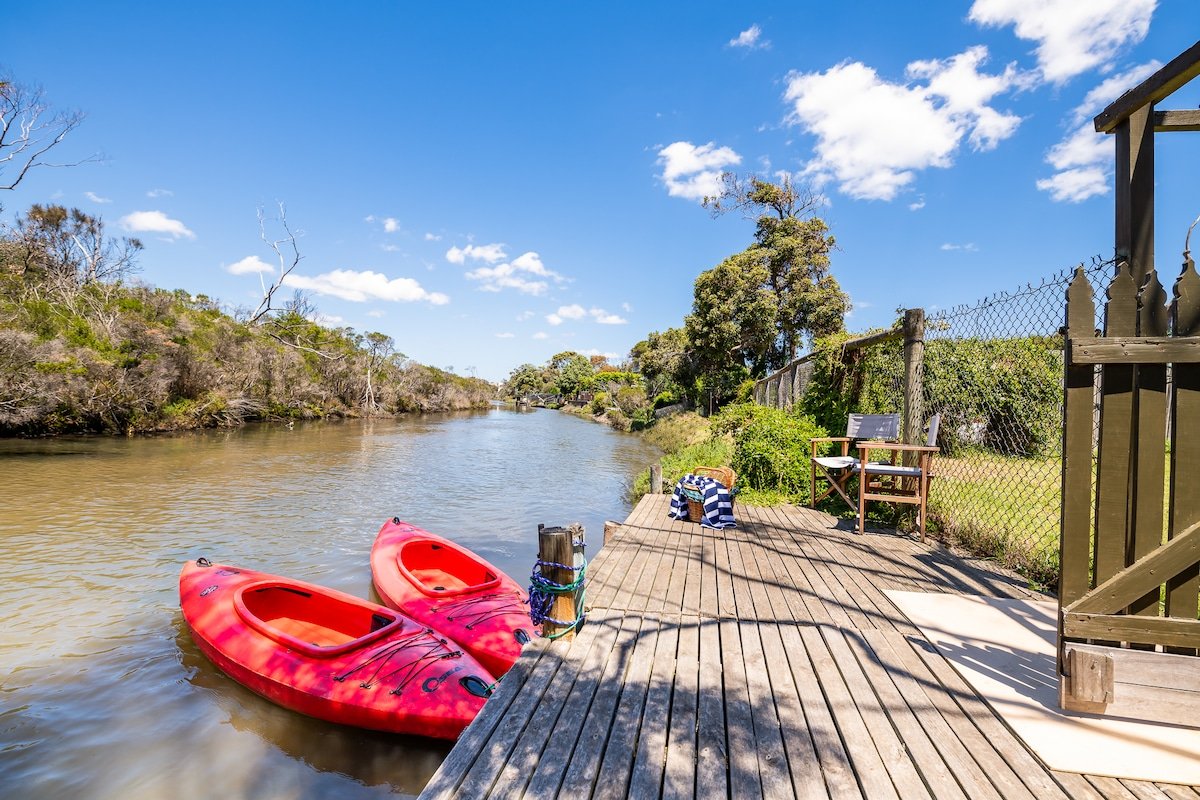 Spacious riverfront beach house getaway gallery image 4