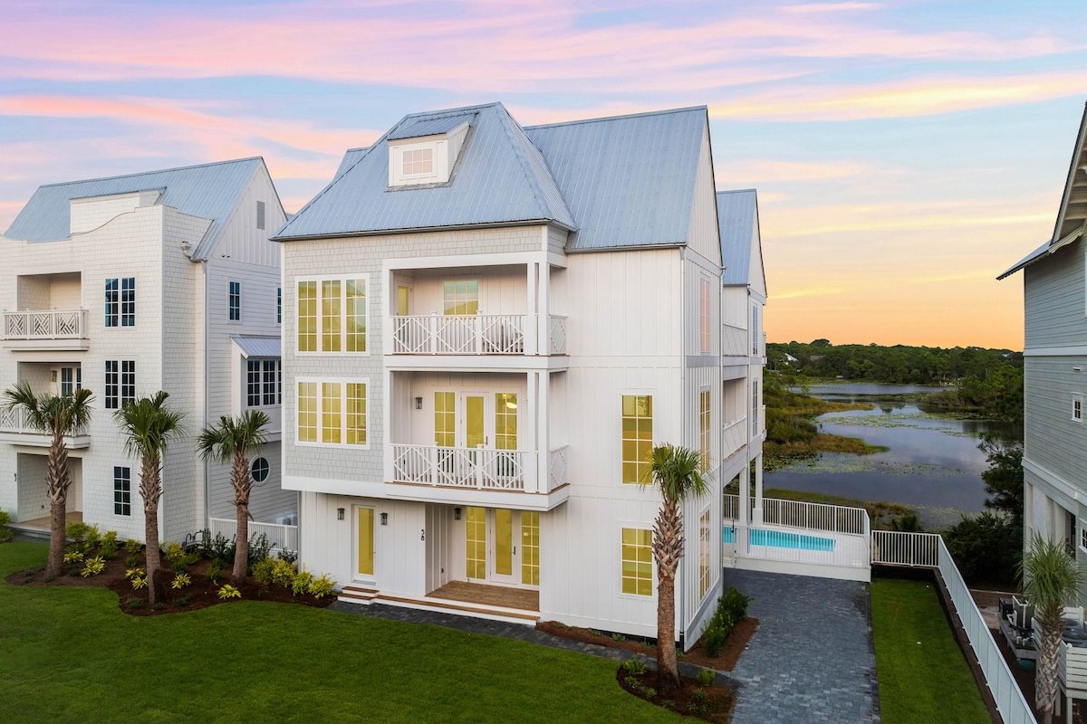 Sleeps 20! LakeFront! LSV, Pool,Walk 2 Beach, Pets