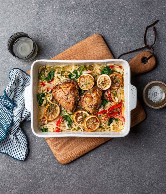 Photo of One-tray Orzo & Chicken