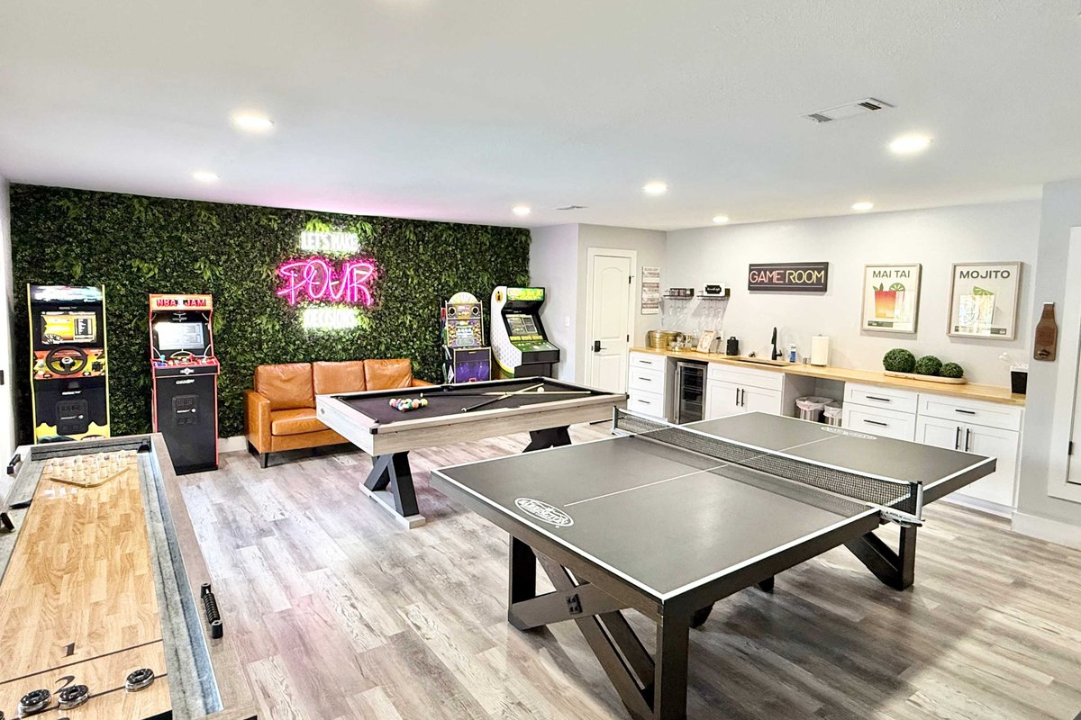 The Fun Haus | Pool | Game Room | Atrium