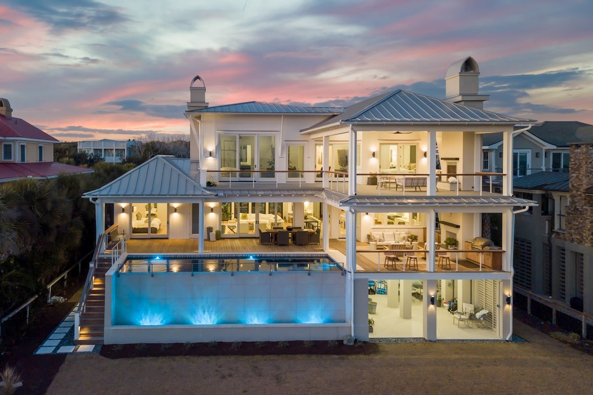 Brand New Custom Oceanfront home- 3706 Palm Blvd.