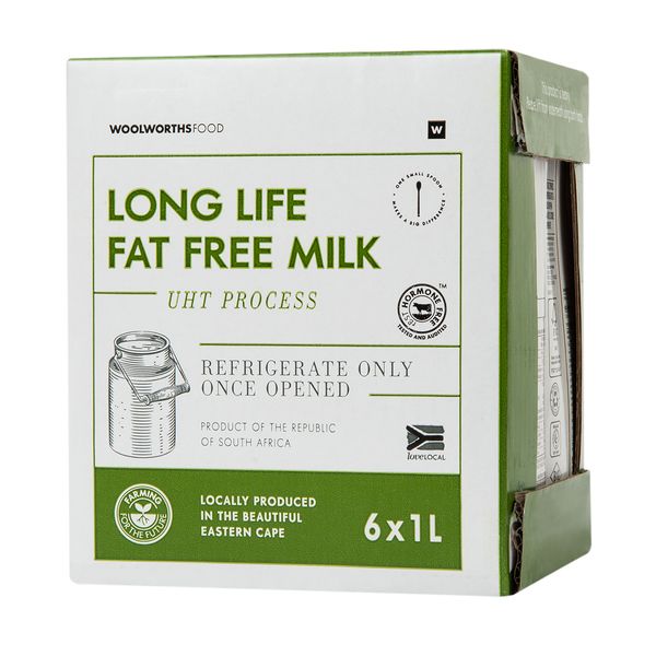 Photo of Long Life Fat Free Milk 6 x 1 L