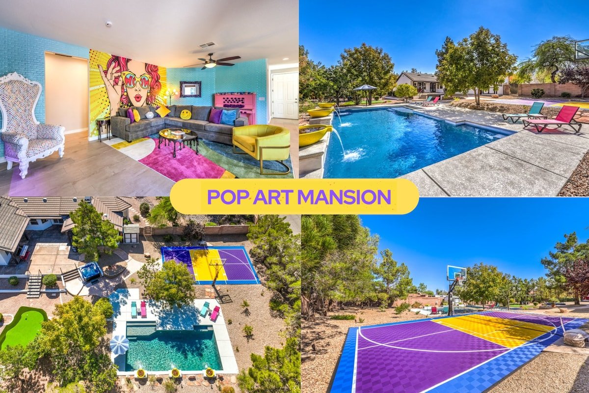 Las Vegas Mansion Heated Pool/Basketball/Picklebal gallery image 2