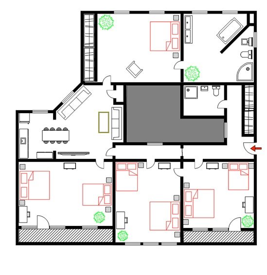 Louvre Loft 4-Bedrooms, 2-Bathrooms (Old Town) gallery image 3