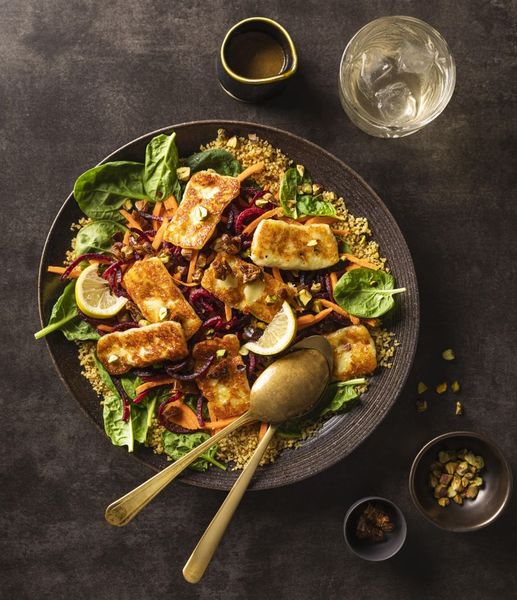 Photo of Halloumi Rainbow Salad