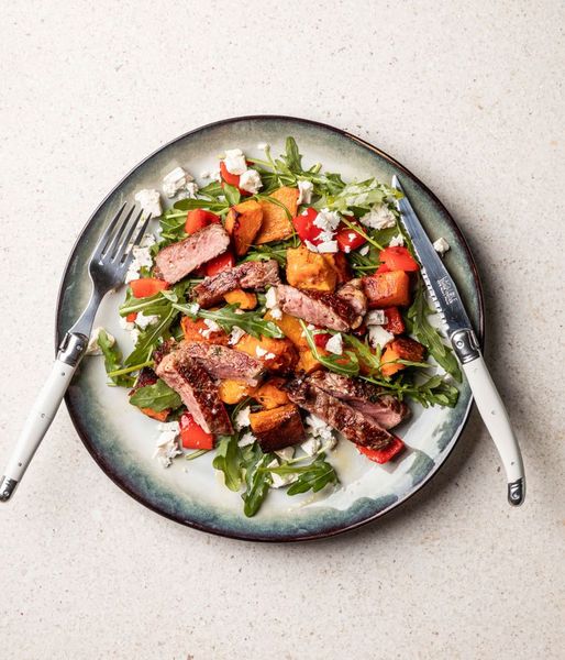 Photo of Roast Pumpkin Salad & Beef Sirloin