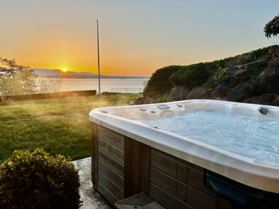 Luxury Water View 6BR Retreat with Hot Tub and Gym