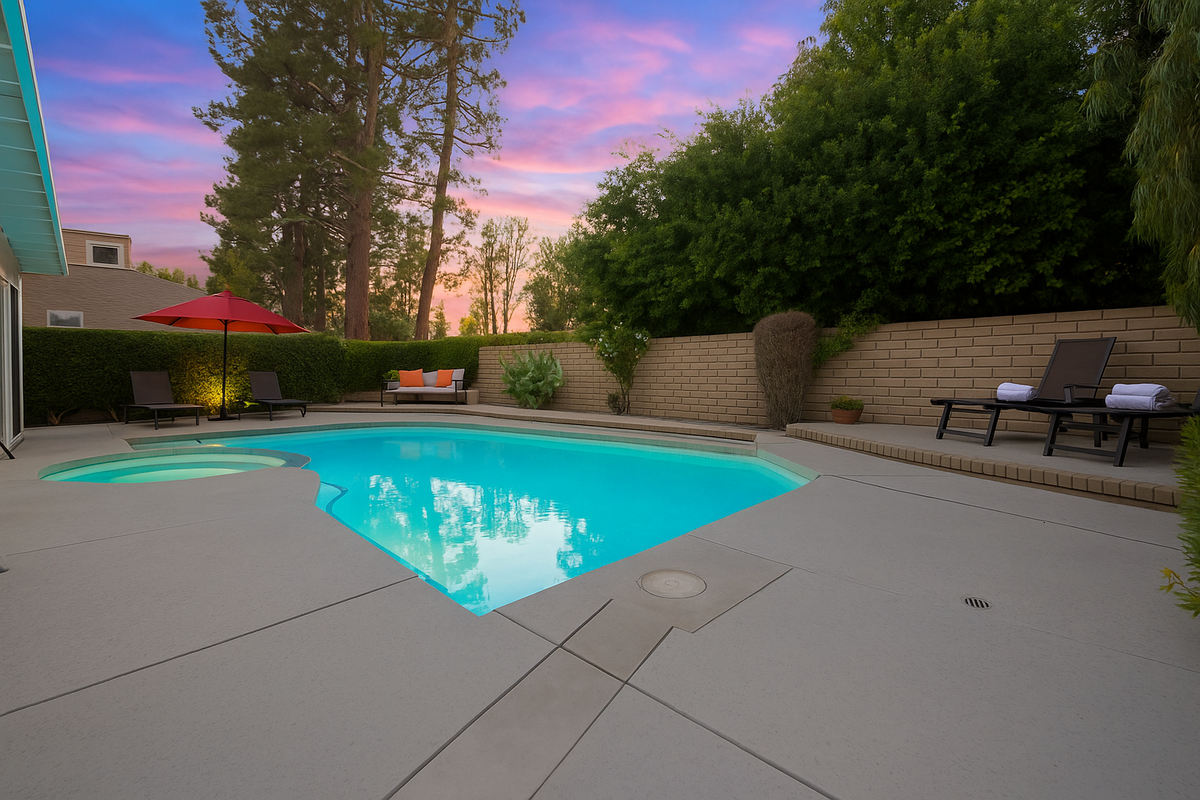 177 Modern Retreat: Pool, SPA-New Lux Furniture