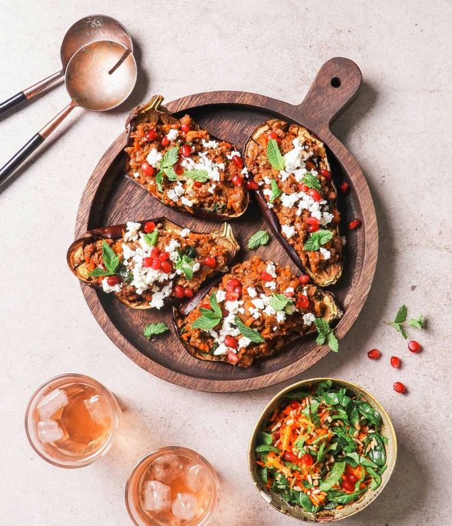 Photo of Bejewelled Stuffed Aubergines
