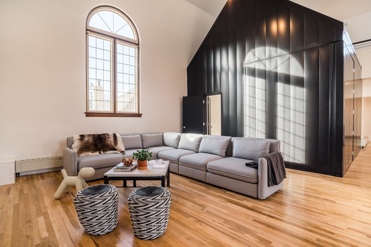 Modern Luxury in Converted Church (w/ Tiny House!) gallery image 4
