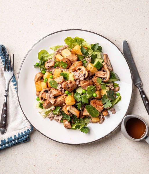 Photo of Grilled Pineapple Salad & Pork Fillet