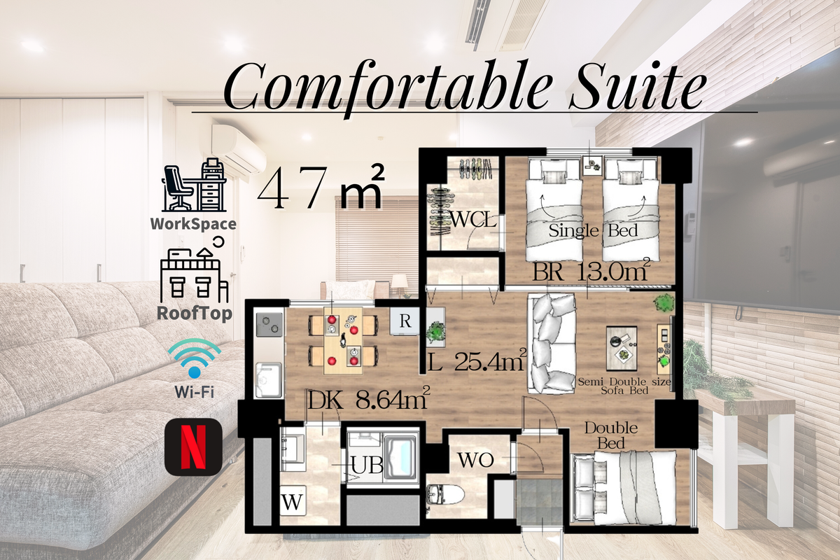 【NC SQUARE】6min to Shinjuku Sta.!Cozy&Spacious#202