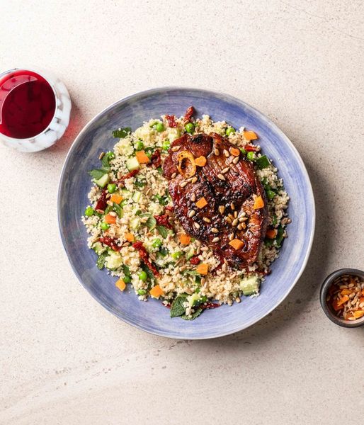 Photo of Lamb Chop & Minted Couscous Salad