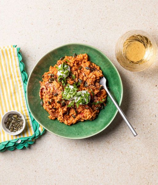 Photo of Goat’s Cheese, Tomato & Chorizo Risotto