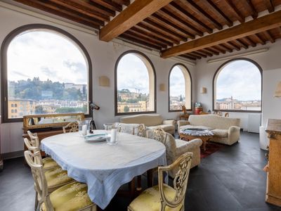 Attico con terrazza vista panoramica 360 Firenze