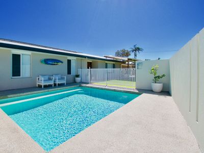 Sunny Beach House with Pool, Steps from the Surf!