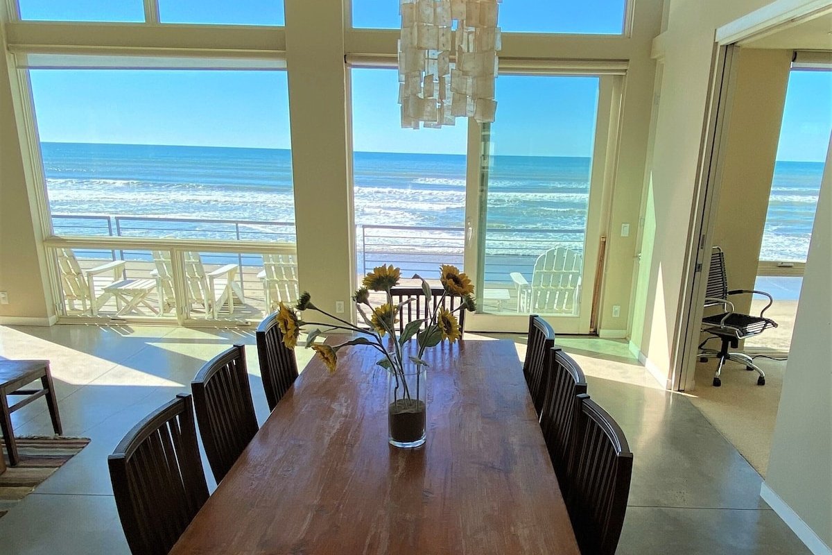 Modern, oceanfront, views, beach for miles! gallery image 4