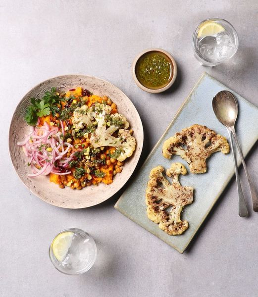 Photo of Za’atar & Cranberry Cauliflower Steak