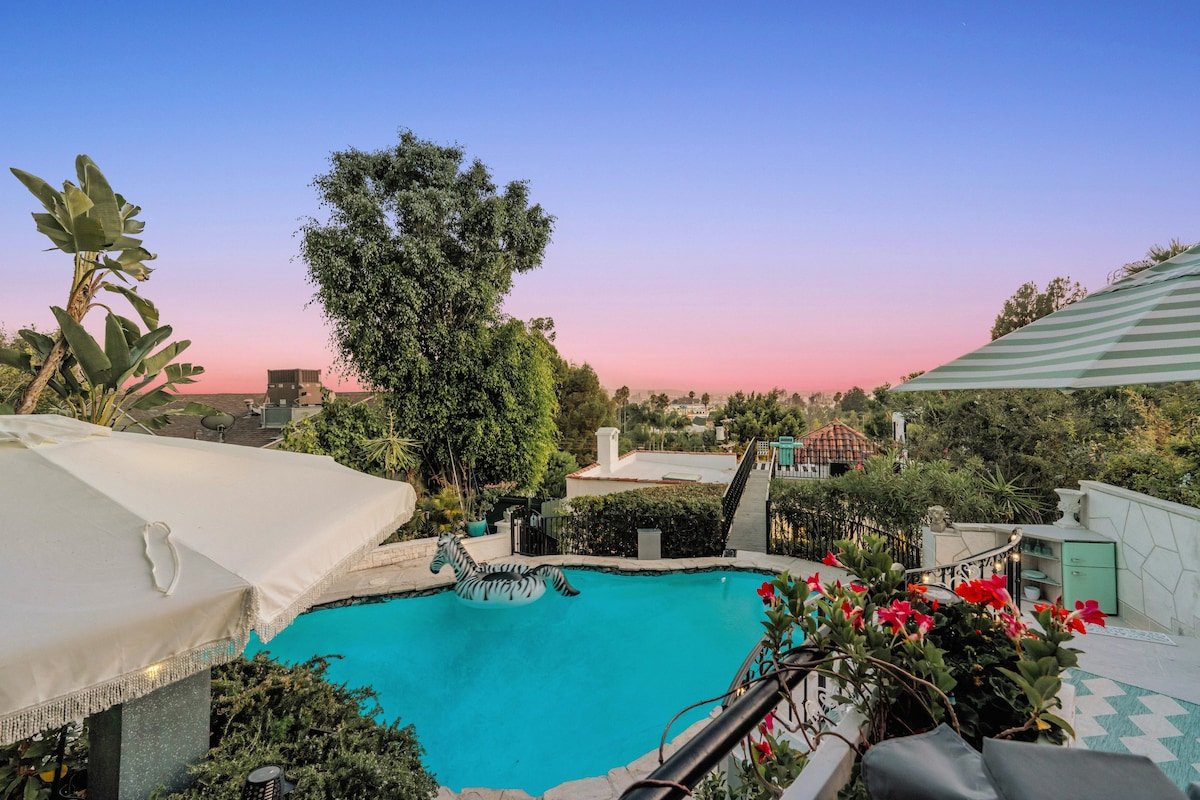 Classic 1920s Hollywood Glam Villa – Pool, Jacuzzi gallery image 4