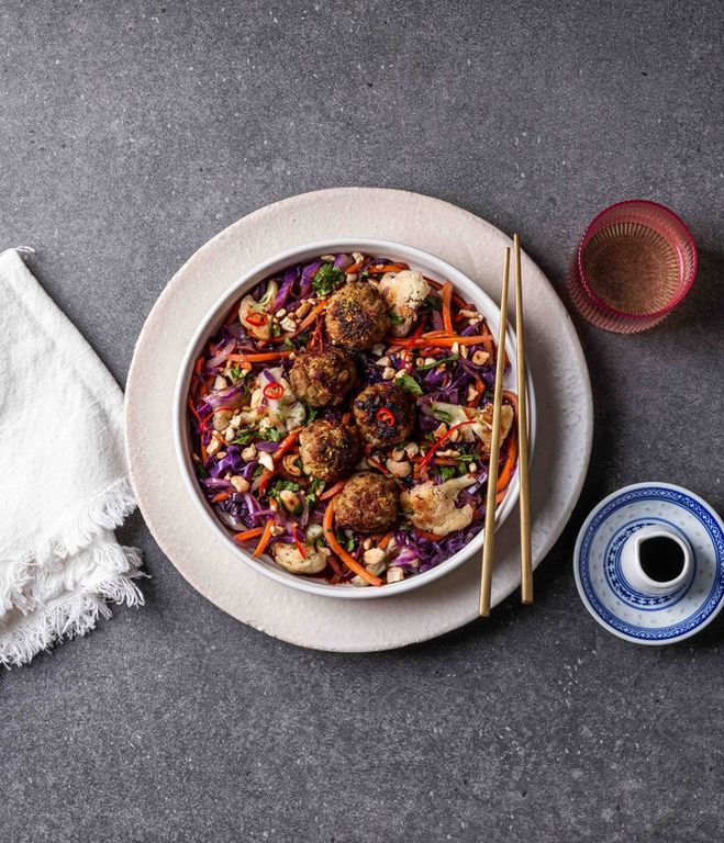 Photo of Pork Meatballs & Cauli Stir-fry