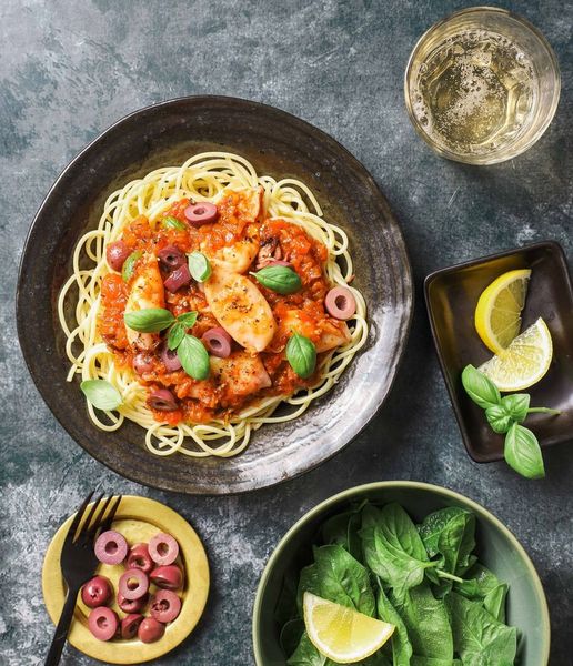 Photo of Sautéed Squid & Tomato Pasta