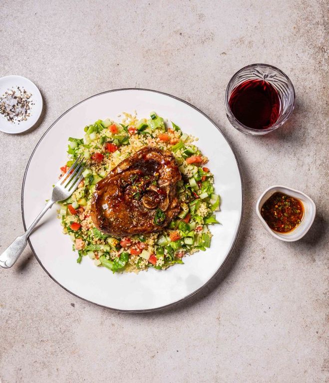 Photo of Lamb Chops & Mint-garlic Sauce