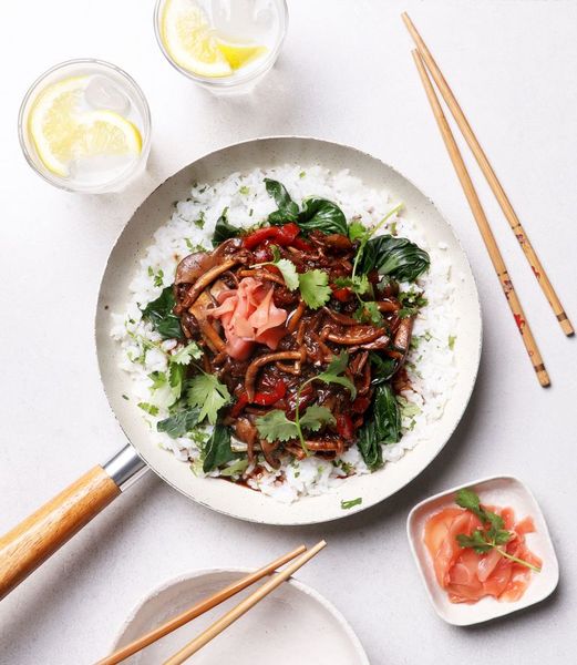 Photo of EXOTIC MUSHROOM STIR FRY