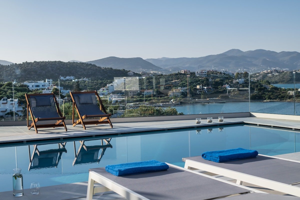 Sea View Blue Senses Villa Thalassa heated pool gallery image 2