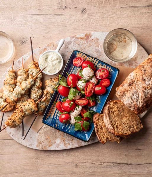 Photo of Chimichurri Chicken Kebabs & Soda Bread