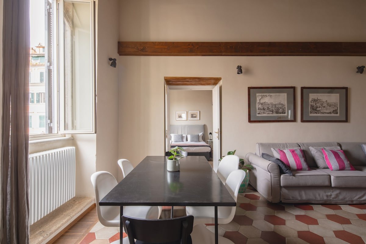 Appartamento di design a Trastevere con terrazzo privato e vista spettacolare gallery image 4