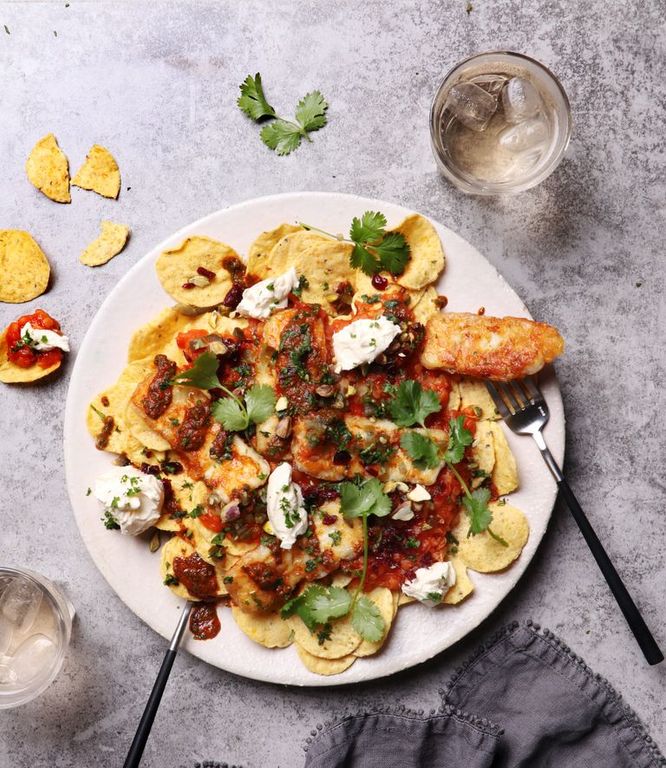Photo of FANCY HALLOUMI NACHOS