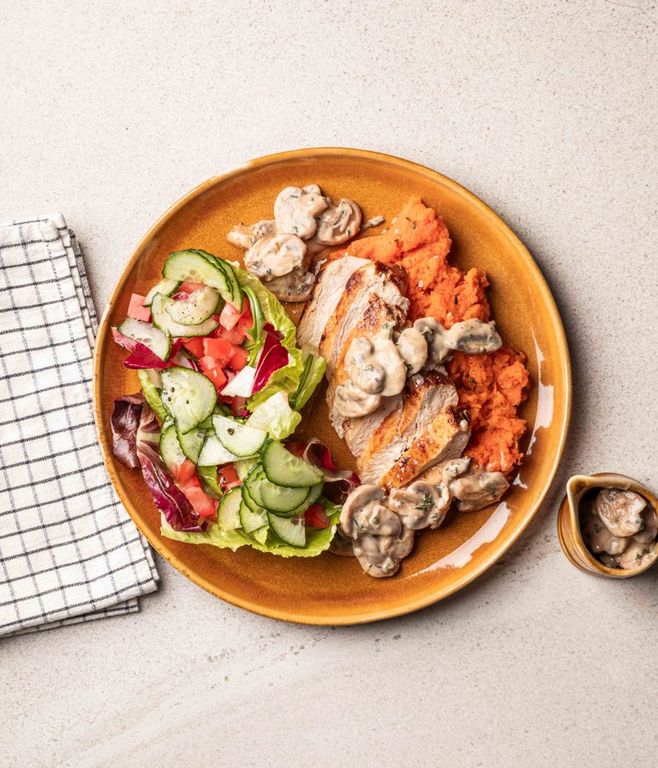 Photo of Creamy Mushroom Sauce & Chicken