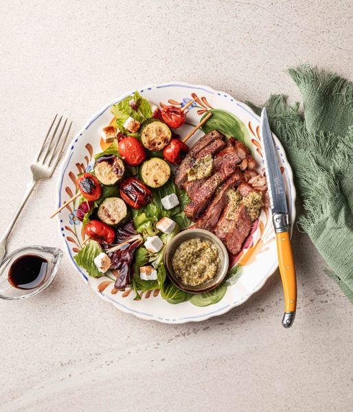 Photo of Chimichurri Beef Sirloin & Veg Skewers