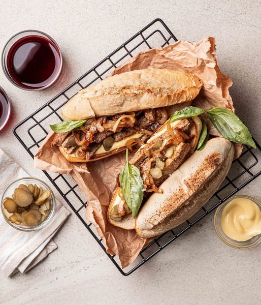 Photo of Caramelised Onion & Beef Baguette