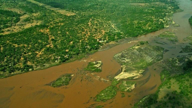 Azura Selous Game Reserve - Aerial view of Azura Selous Game Reserve